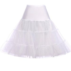 Grace Karin Women’s 50s White Petticoat Skirt Tutu Size S